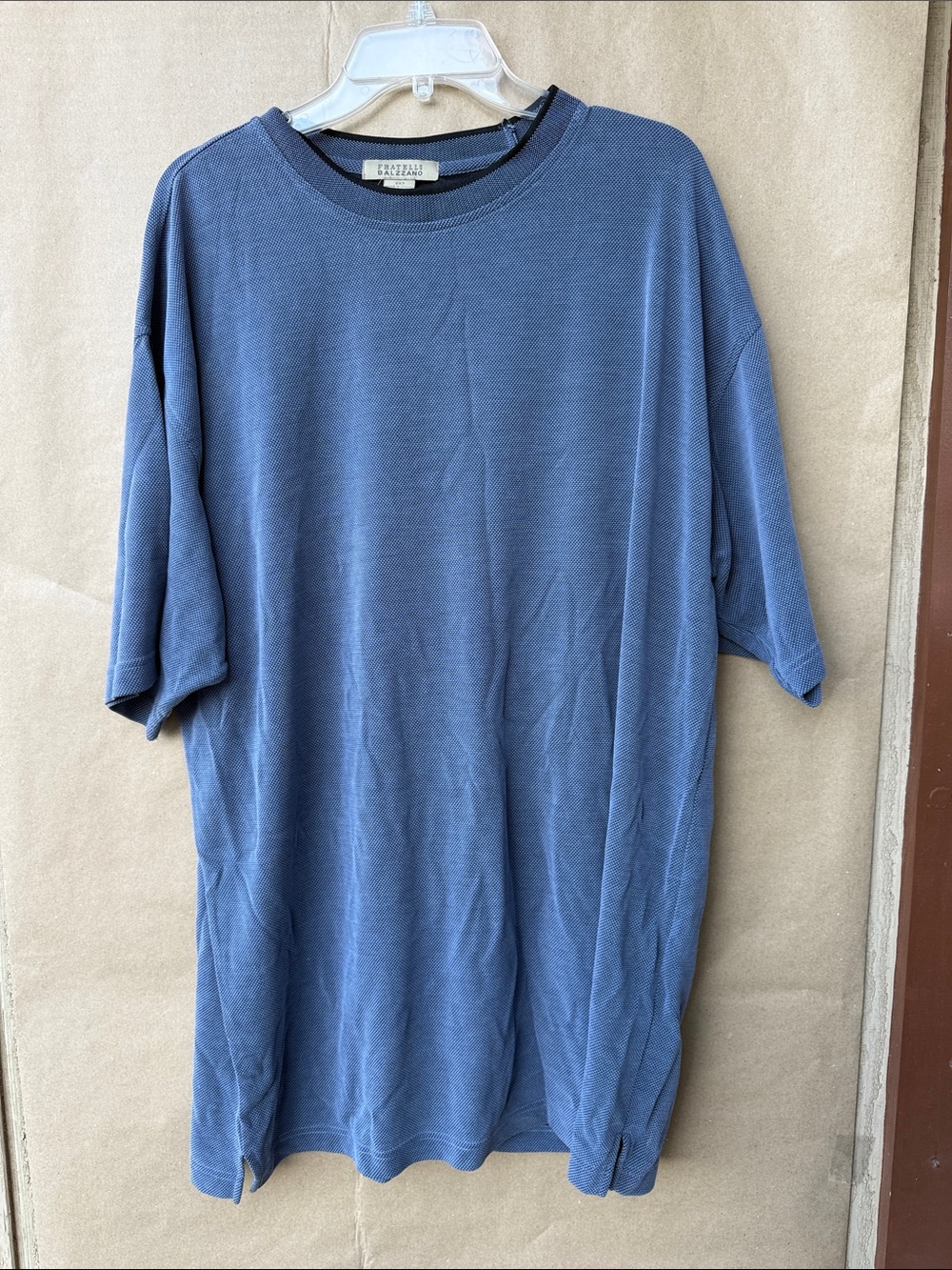 Fratelli Balzzano Men's Slate Blue Short-Sleeve Tee size 3xT